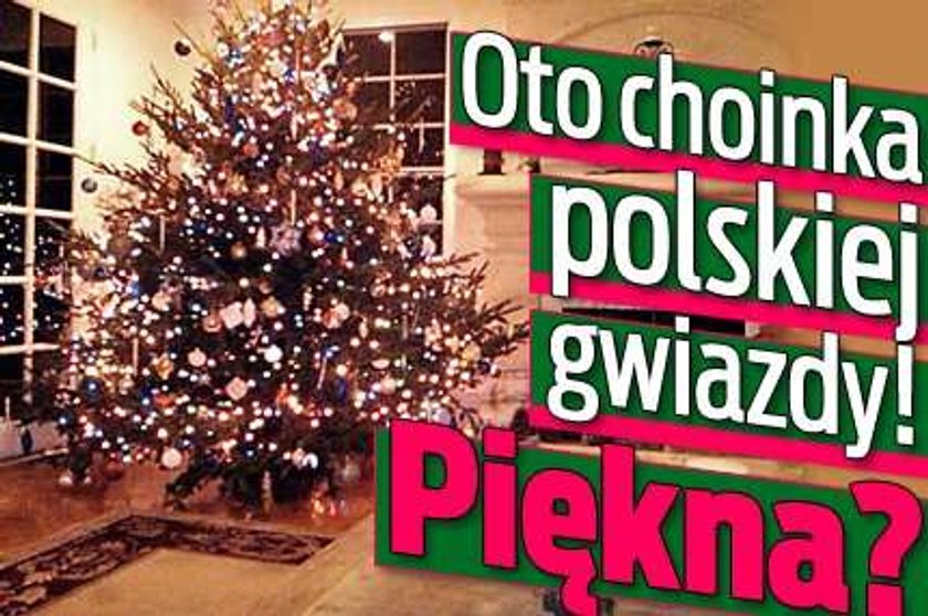 Oto choinka polskiej gwiazdy. Piękna?