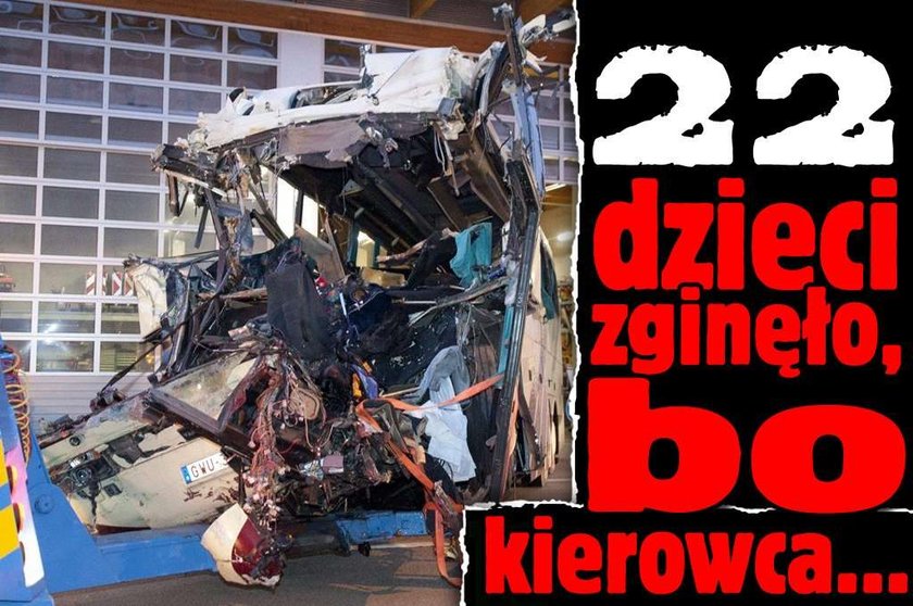 22 dzieci zginęło, bo kierowca...