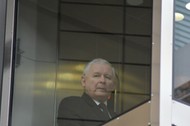 Jarosław Kaczyński podczas wizyty w Poznaniu