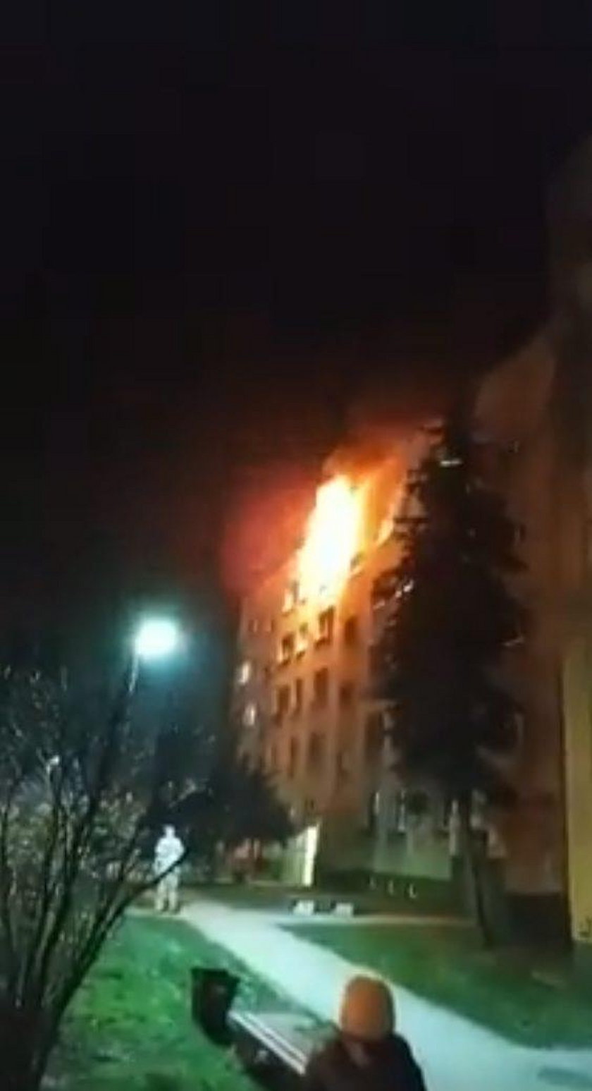 Dramatyczny pożar w Hrubieszowie