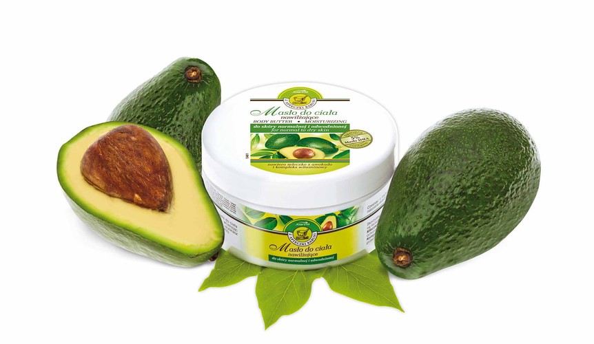 Nawilżające masło do ciała z mleczkiem z awokado i kompleksem witaminowym
