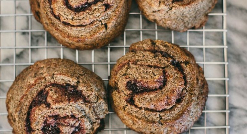 Buckwheat Scones with Cherry Jam