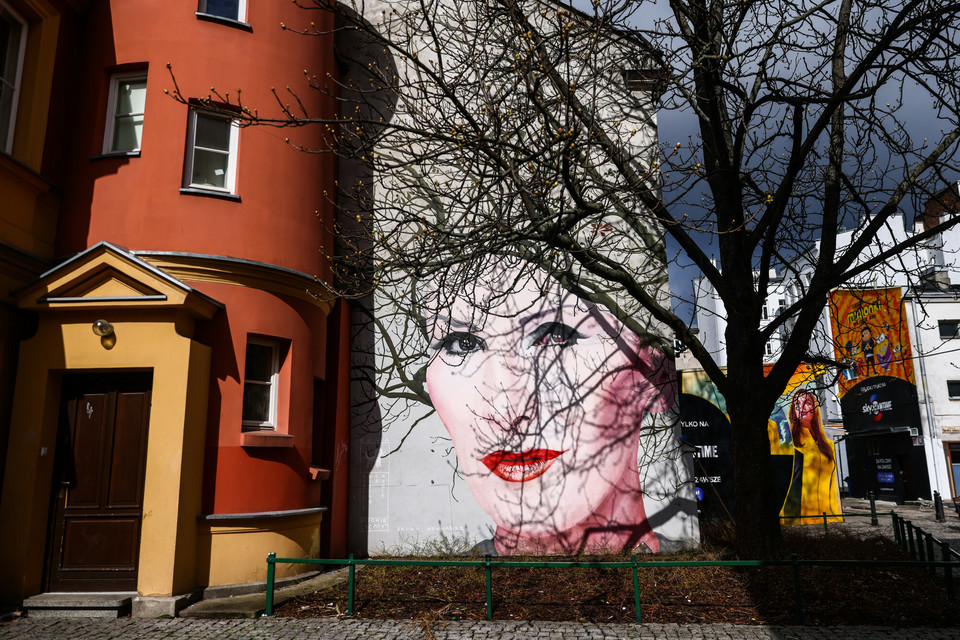 Mural przy ulicy Nowy Świat w Warszawie