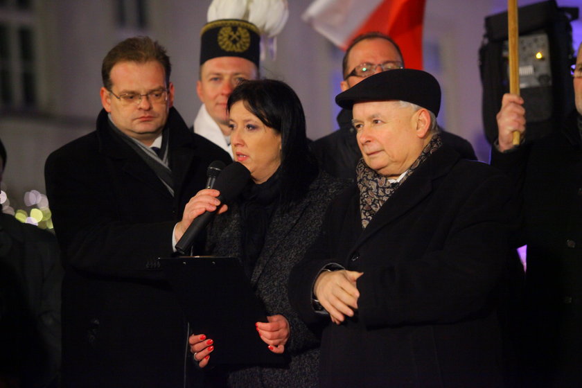 Jarosław Kaczyński i Anita Czerwińska 