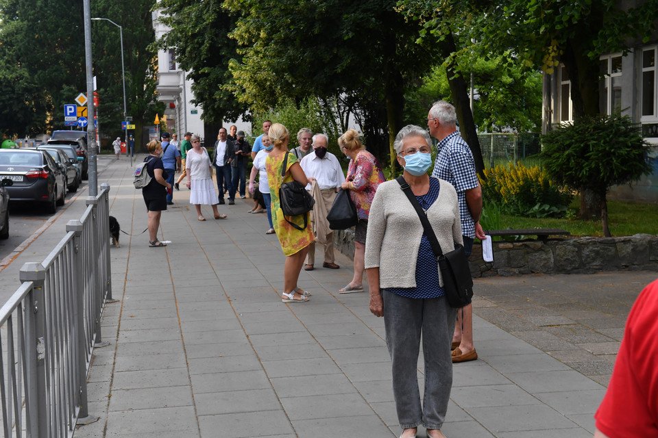 Wybory prezydenckie 2020. Kolejka wyborców 