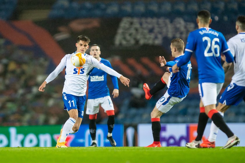 Lech Poznań przegrał z Glasgow Rangers