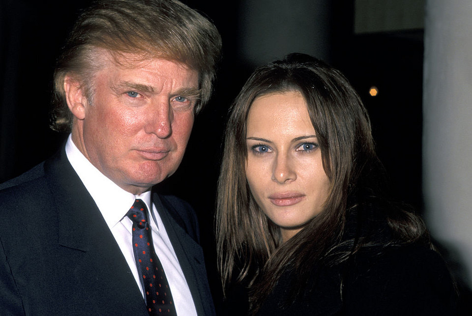 Donald Trump i Melania w 1998 roku