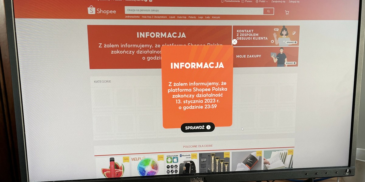 Platforma Shopee już nie widzi potencjału w polskim rynku.