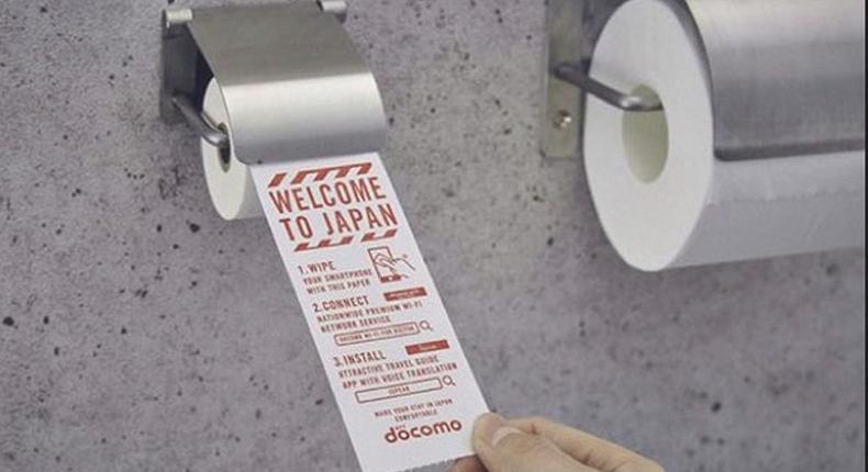 Japan offers toilet paper just for wiping your phone