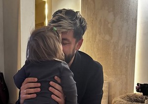 Ognjen Amidžić sa sinom Perunom