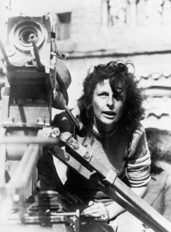 Leni Riefenstahl na planie zdjęciowym w 1940 r.