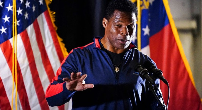 Georgia Republican Senate nominee Herschel Walker.AP Photo/John Bazemore