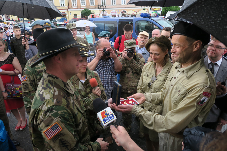 Amerykańscy żołnierze spotkali się z mieszkańcami Lublina