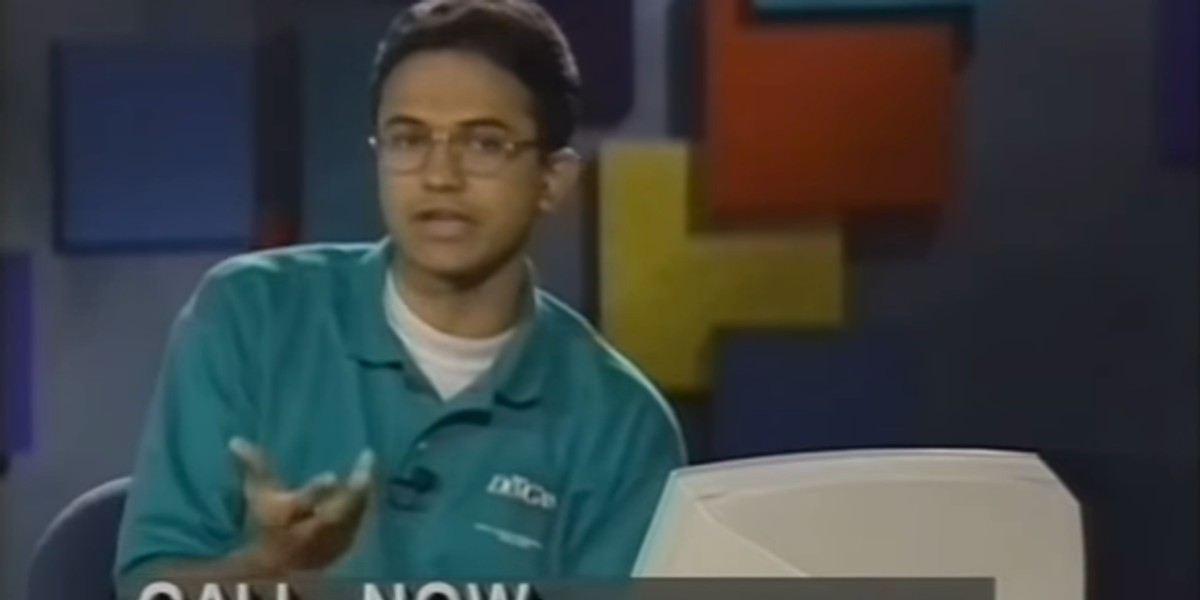 Obecny CEO Microsoftu Satya Nadella w programie DevCast promował Excela i Visual Basic, 1993 rok