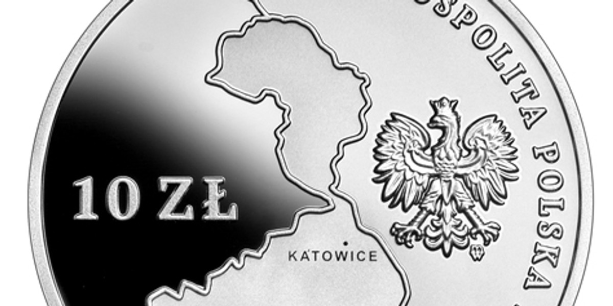 NBP wprowadza do obiegu srebrną monetę okolicznościową o nominale 10 zł "100. rocznica powrotu części Górnego Śląska do Polski".