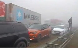 Karambol na S5. Zderzyły się 22 auta. Powód? Oto nagranie