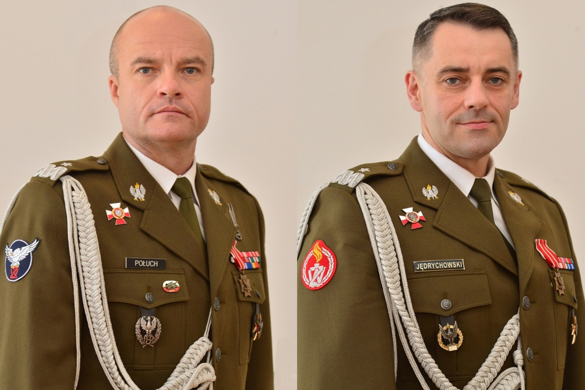 Komendant główny ŻW generał Połuch i jego zastępca gen. Jędrychowski