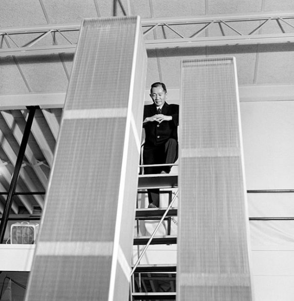 Minoru Yamasaki z projektem Twin Towers