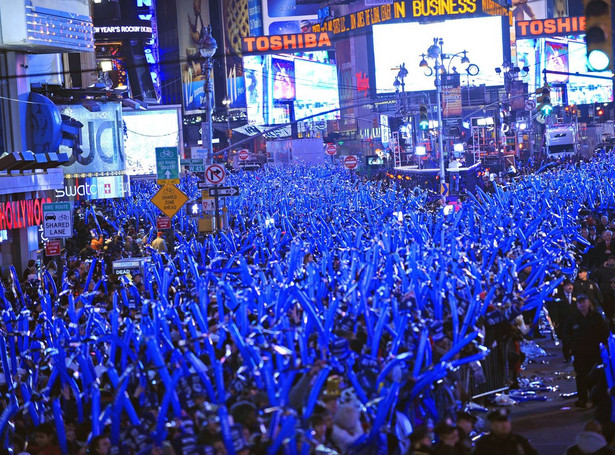 Ponad milion ludzi witał Nowy Rok na Times Square
