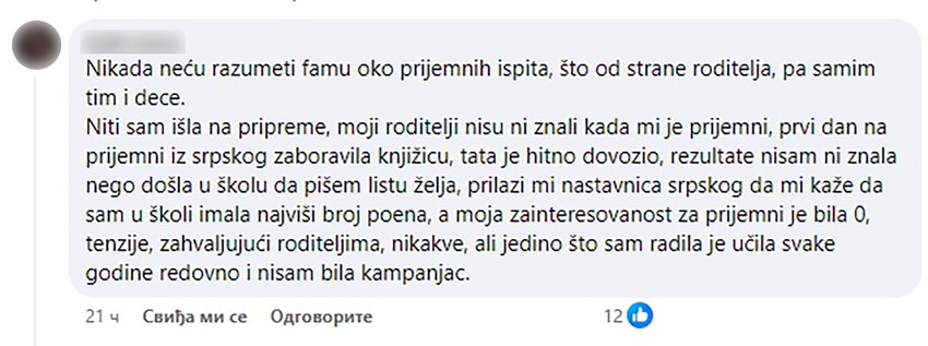 Iskustvo Novosađanke sa male mature