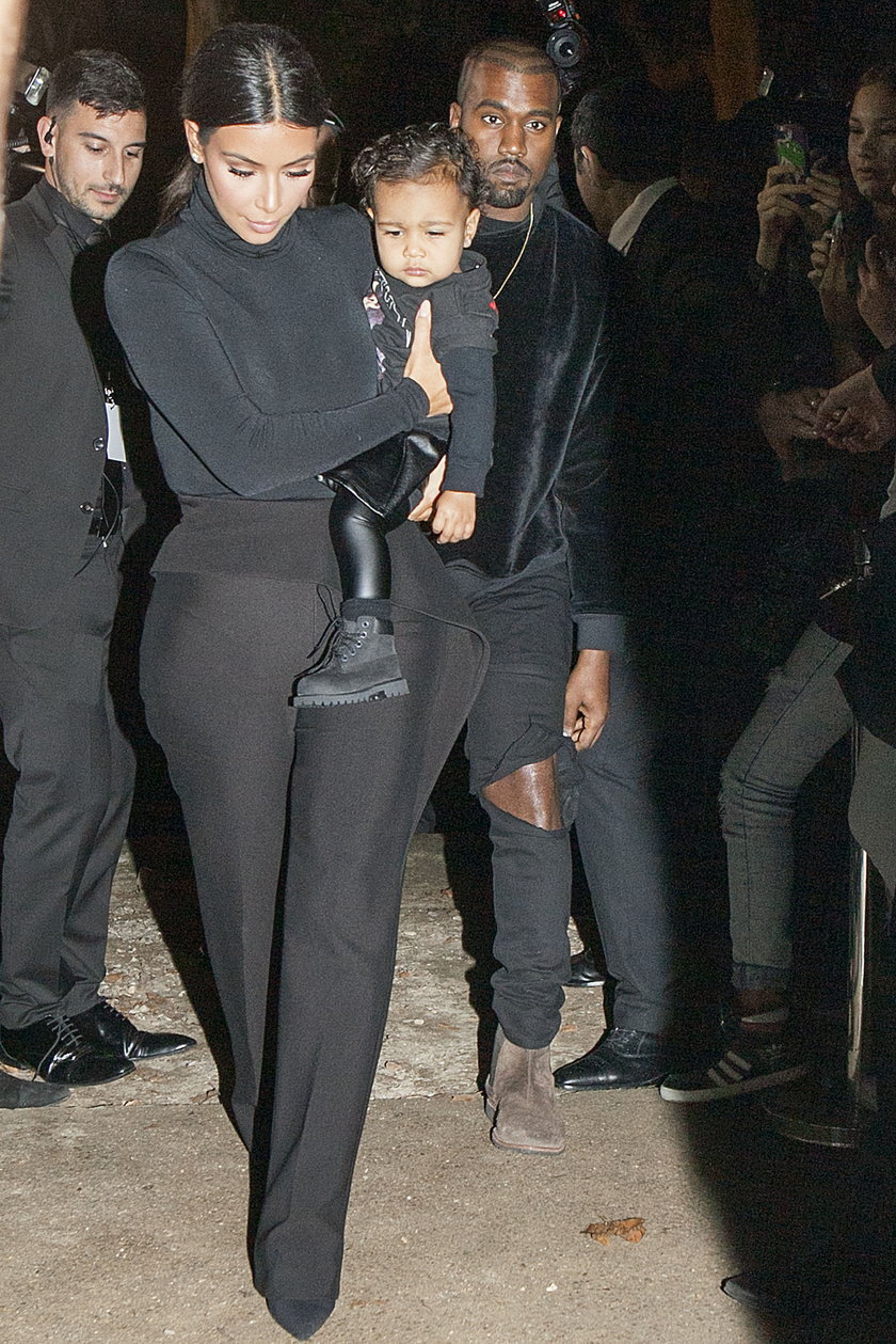 Kanye West, Kim Kardashian i North West