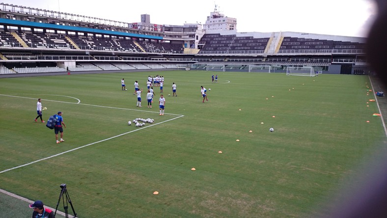 Trening Kostaryki w Santos