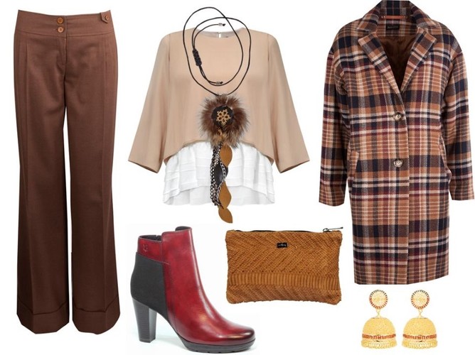 Spodnie – Bialcon/bialcon.com.pl, wisior – Gena/gena.pl, bluzka – CristinaEffe/cristinaeffe.com, płaszcz-Bialcon/bialcon.com.pl, saszetka – antbag by ania/antbags.pl, botek – Caprice/caprice.pl