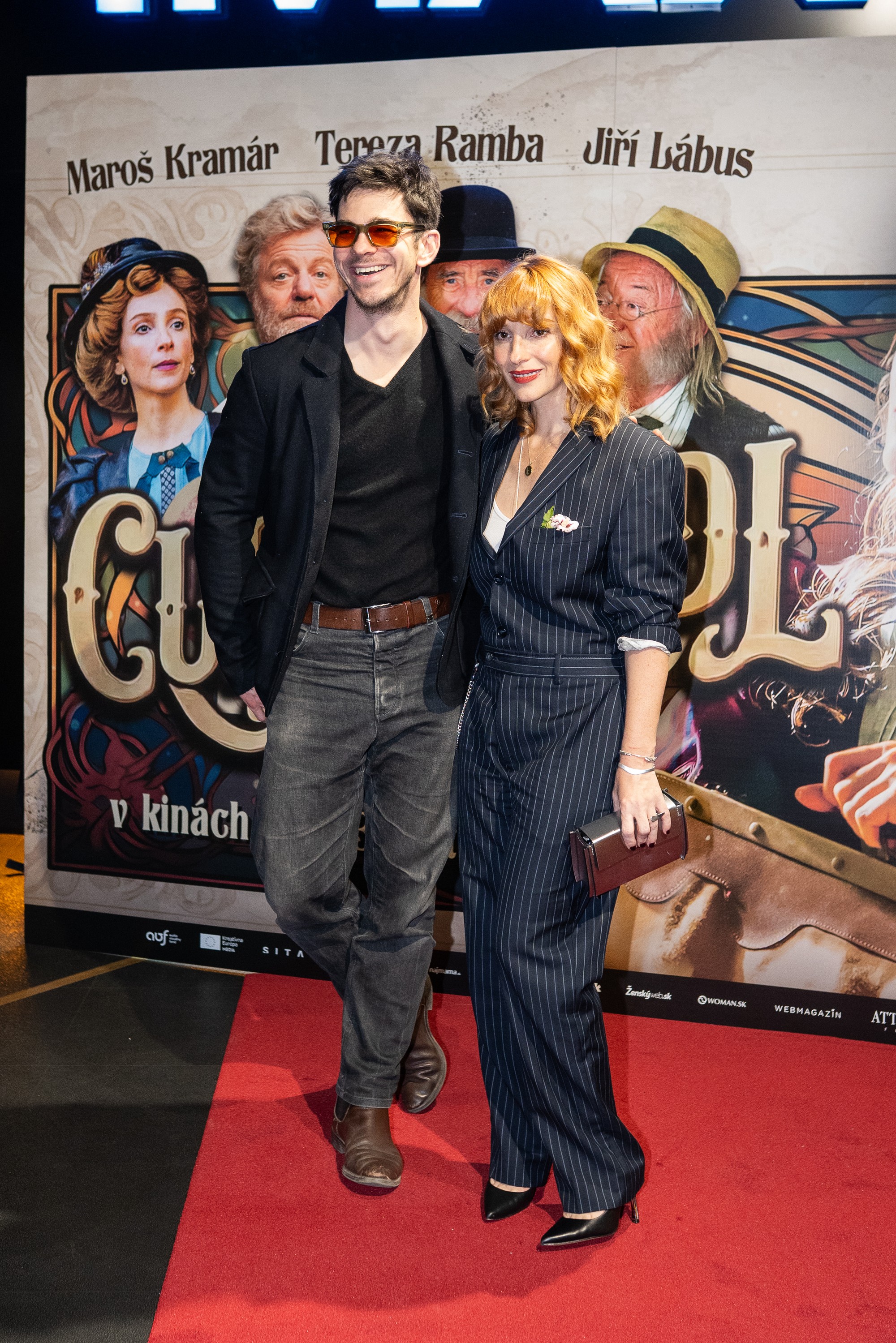 Premiéra filmu Cukrkandl - Marek Adamczyk a Vica Kerekes.