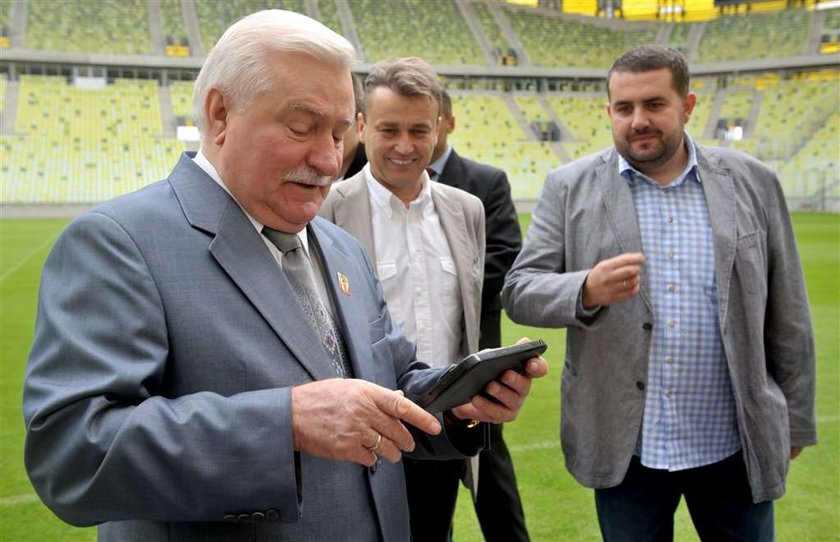 lech wałęsa na baltic arena