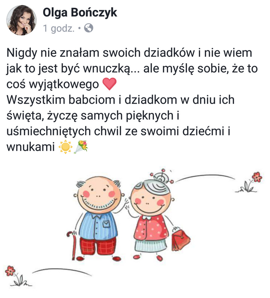 Olga Bończyk na Facebooku