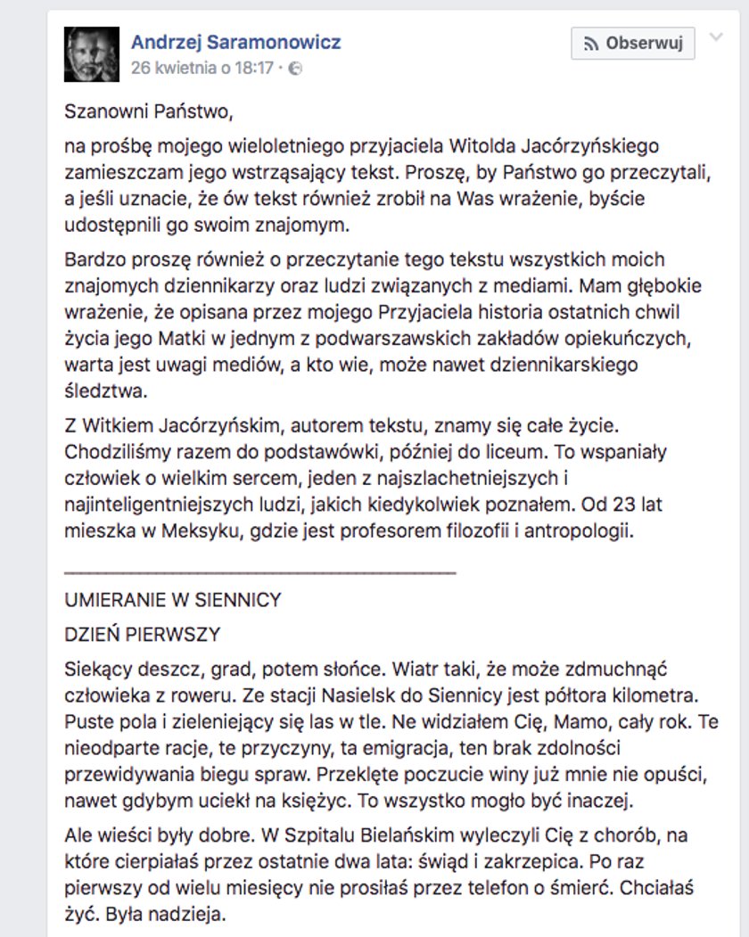 Tam trafiają starzy i chorzy. Co naprawdę dzieje się w willi pod Nasielskiem?