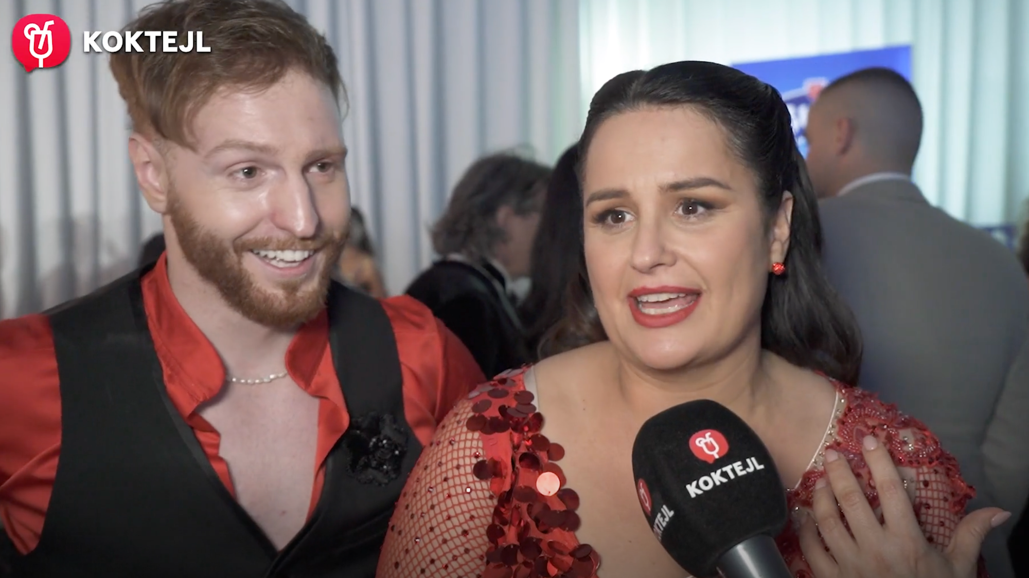 Tanečník Vilda Šír a herečka Petra Polnišová.