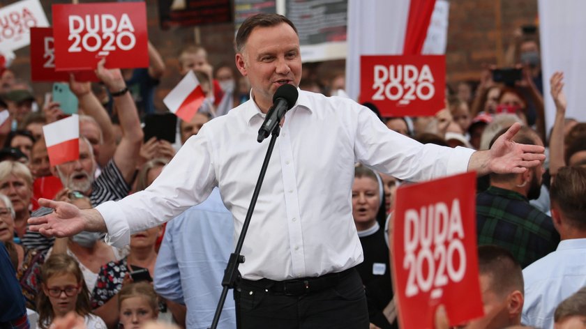 Andrzej Duda na wiecu wyborczym