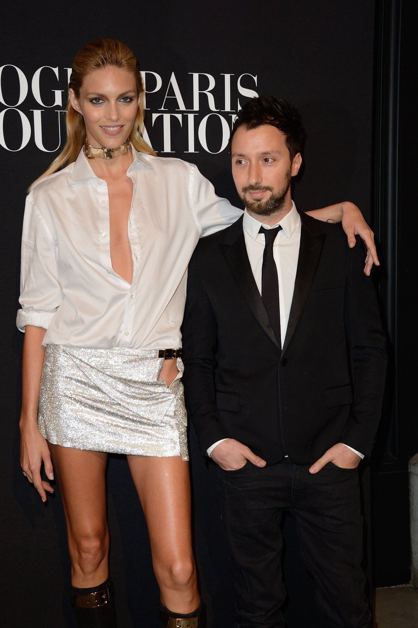 Anja Rubik i Anthony Vaccarello w Paryżu