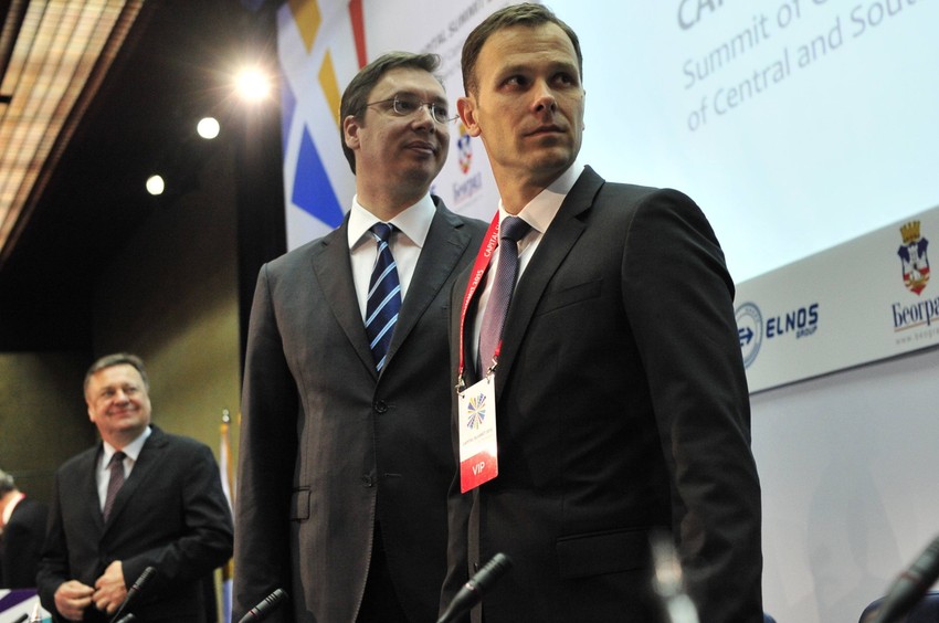 Aleksandar Vučić i Siniša Mali