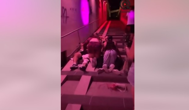Scena sa snimka navodno pijanih turista u Splitu