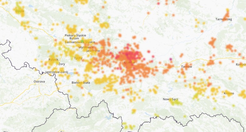 Smog na południu kraju