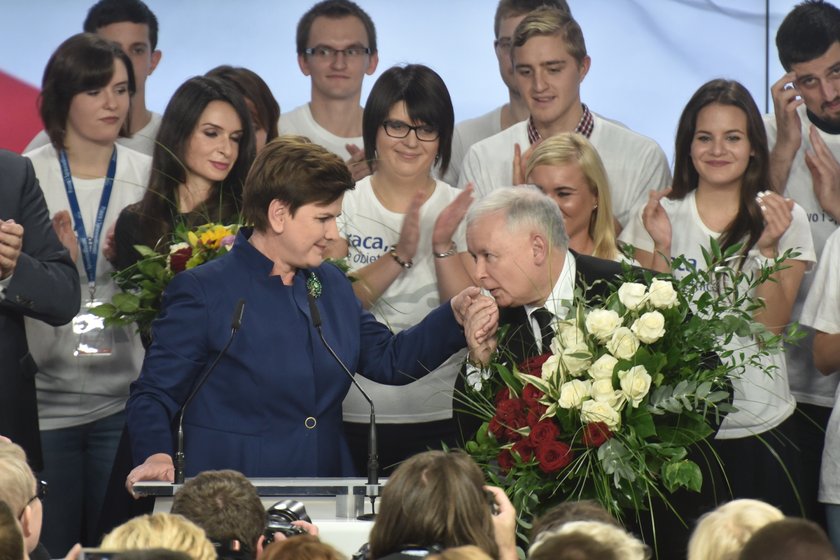 Beata Szydło i Jarosław Kaczyński