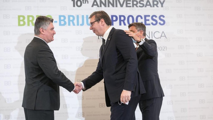 Zoran Milanović i Aleksandar Vučić najčešće su se sretali na na samitima Brdo-Brioni, poput onog održan na 10. godišnjicu te inicijative 2021. u Sloveniji | Foto: Getty Images