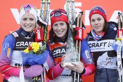 Biegi narciarskie: Dominacja Norweżek, Kowalczyk zeszła z trasy