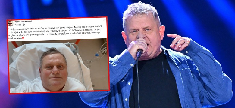 Kazik Staszewski w szpitalu. Lider Kultu na OIOM-ie. "Sprawa jest poważniejsza"
