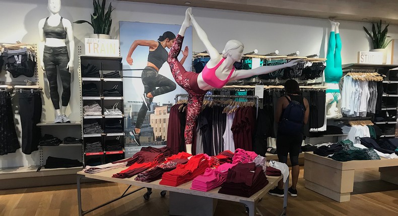 athleta main floor