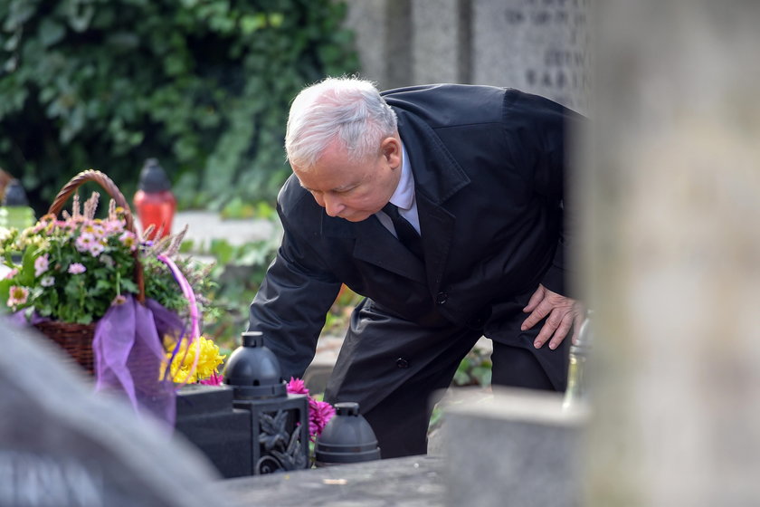 Jarosław Kaczyński odwiedził grób matki