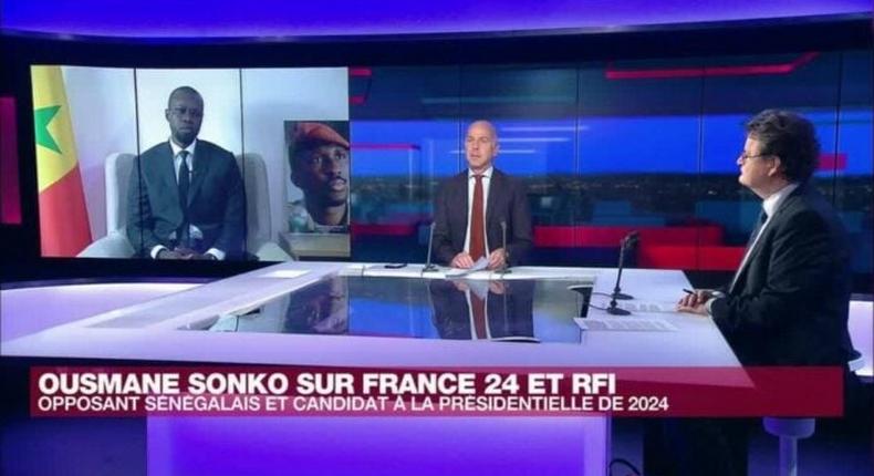 Ousmane Sonko sur France 24