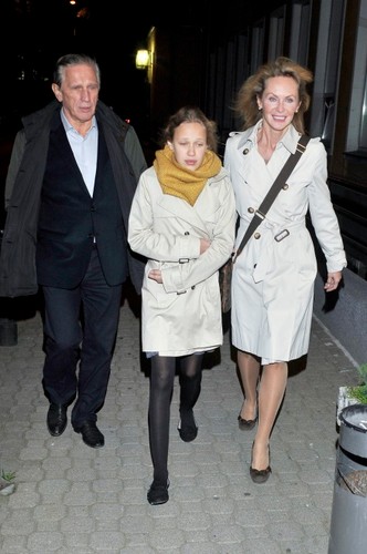 Beata Ścibakówna i Jan Englert z córką Heleną