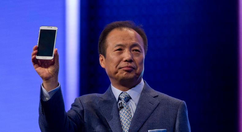 Koh Dong-jin, the president of Samsung's mobile business.
