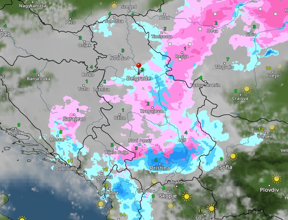 vreme u Srbiji u 16 sati