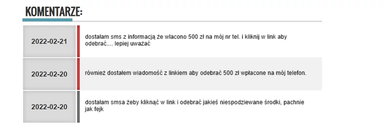 Reakcje internautów na wiadomość tekstową wysłaną z numeru 786616298