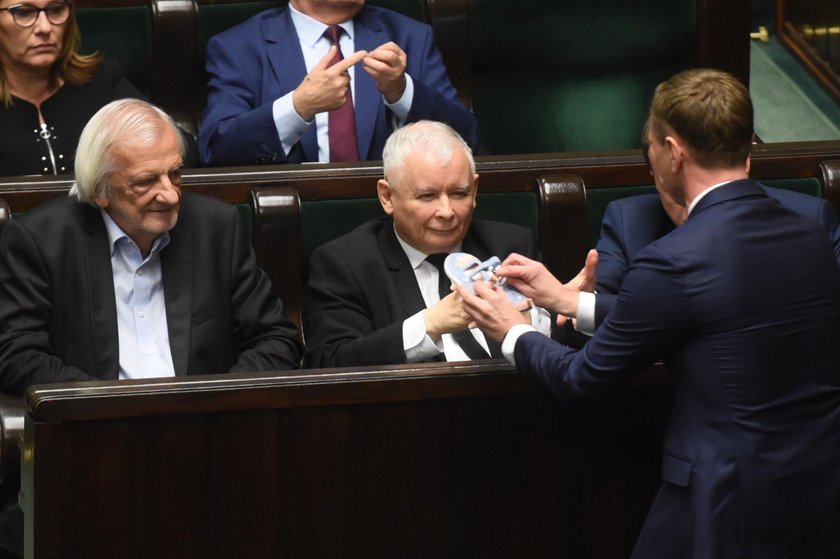 Jarosław Kaczyński i Sławomir Nitras