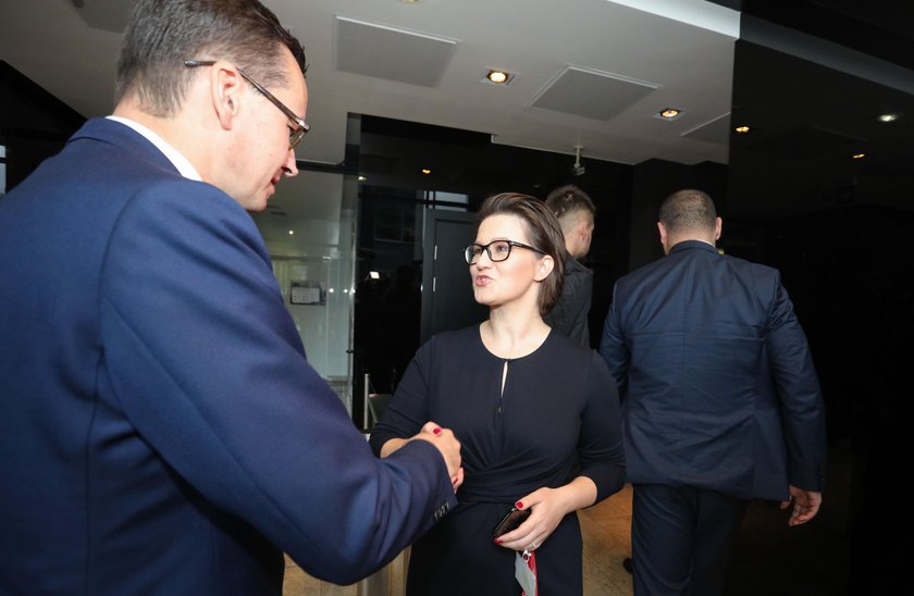 Mateusz Morawiecki i redaktor naczelna Faktu Katarzyna Kozłowska